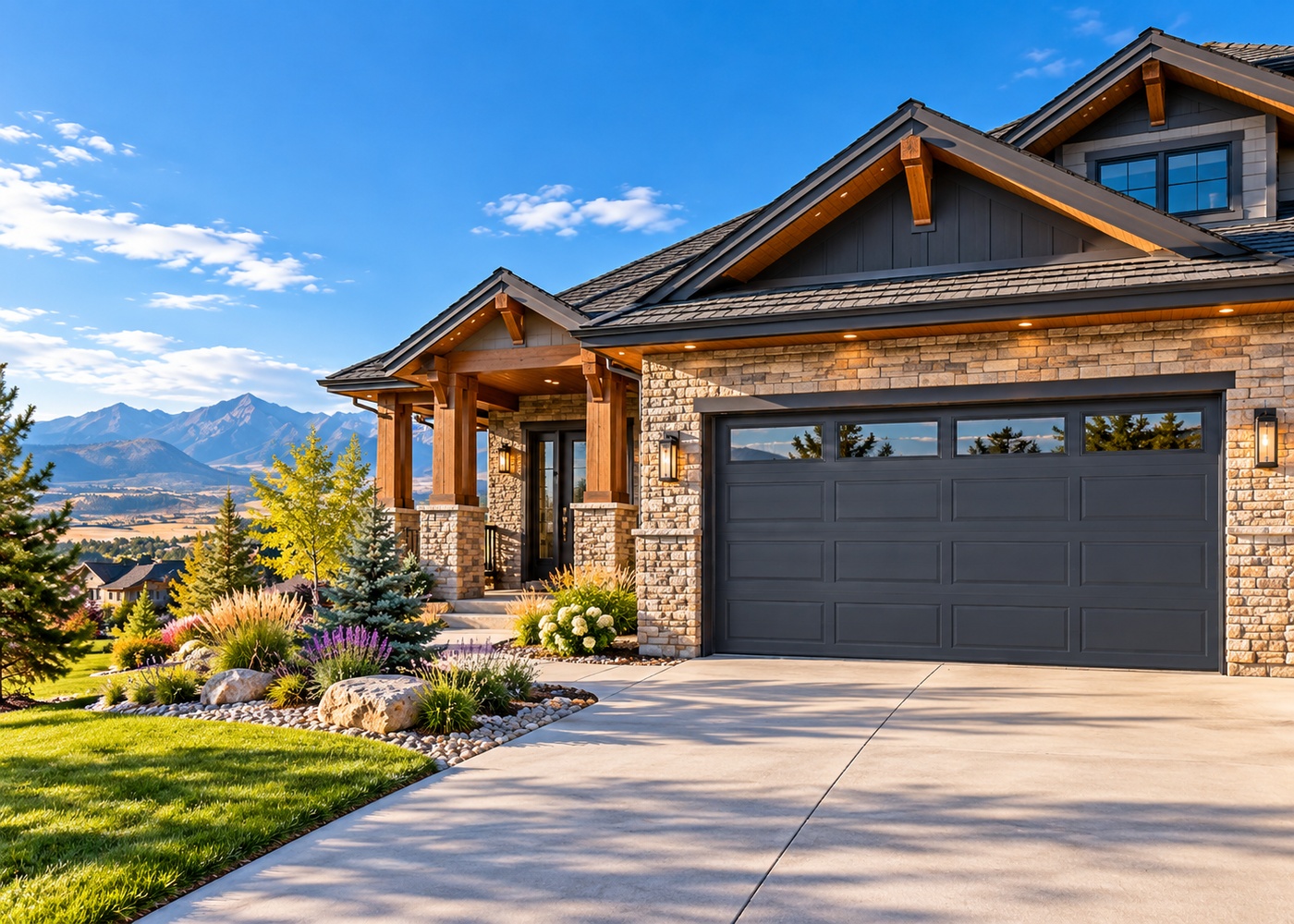 Garage Door And Home Exterior